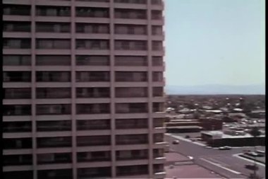 las vegas otoparkın 1970'lerde havadan görünümü