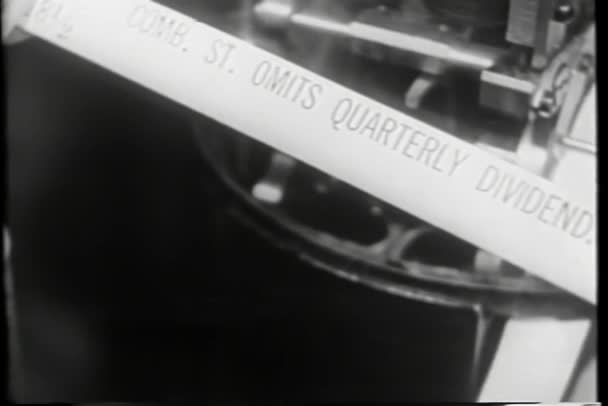 Vue Ensemble Activité Sur Plancher Commercial Années 1930 — Video