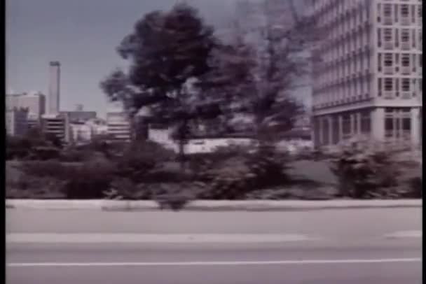 Θέα Από Κινούμενο Αυτοκίνητο Δρόμοι Του Γιοχάνεσμπουργκ Νότια Αφρική — Αρχείο Βίντεο