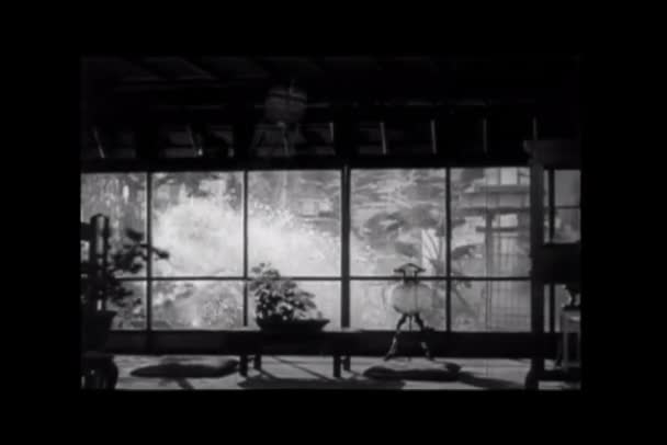 Квартира Знищена Під Час Землетрусу Японський Будинок Розпадається Під Час — стокове відео