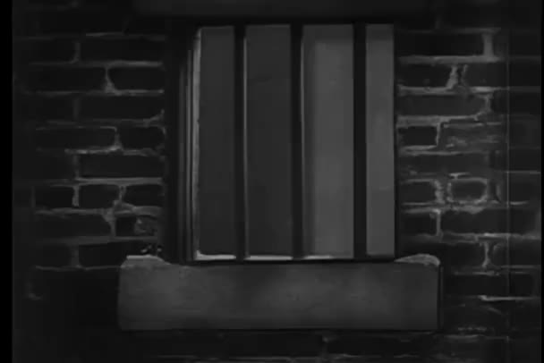 Dinamit Robbanás Lebontása Börtönben Bárok Ablakban — Stock videók