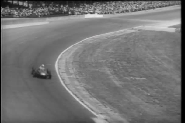 Carro Corrida Apaga Durante Indy 500 Indianapolis Motor Speedway — Vídeo de Stock