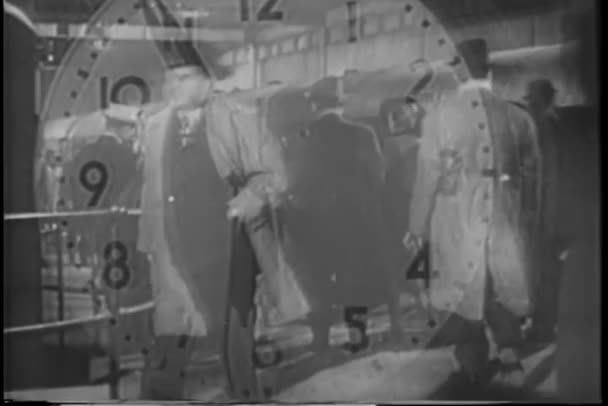 Центральний Центрального Вокзалу 1940 Років — стокове відео