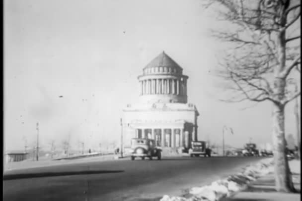 1930 ニューヨーク市補助金墓 — ストック動画