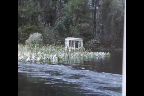 Utsikt Från Flodbåt Silver River Silver Springs Florida — Stockvideo