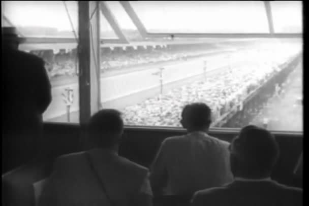 View Press Box Indianapolis Motor Speedway — Stock Video
