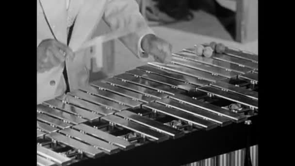 Gros Plan Xylophone Années 1950 — Video