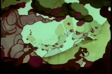 Yuvarlanan elmalar, çizgi film animasyonları.