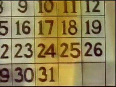 Takvimde 25 numaranın etrafında bir daire çizerken görüntüyü yakınlaştır