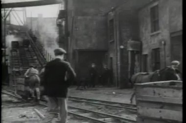 kömürde benim çalışma erkeklerin arka görünüm