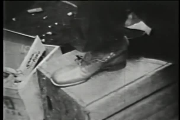 屋外マーケット ロウアー イースト サイド ニューヨーク市 1930 — ストック動画