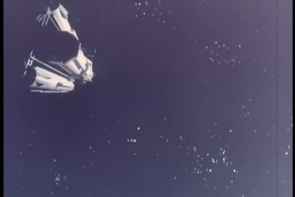 Raumschiff Auf Dem Weg Zum Planeten — Stockvideo