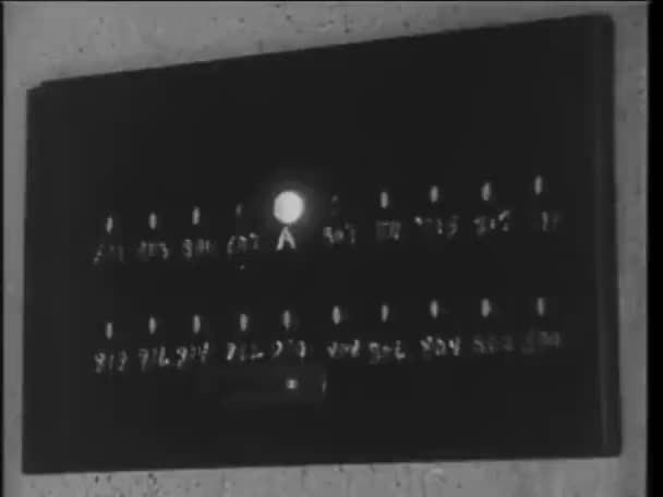 Penutupan Cahaya Bersinar Papan Tambalan 1930 — Stok Video