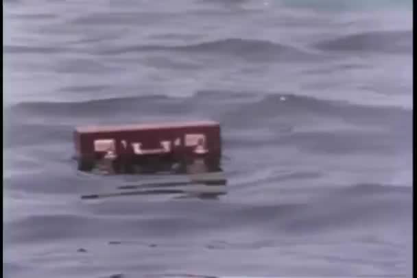 Aktówka Pływające Wodzie — Wideo stockowe