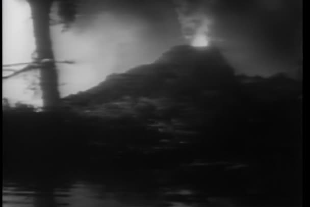 Volkan Patlamasının Klasik Videosu — Stok video