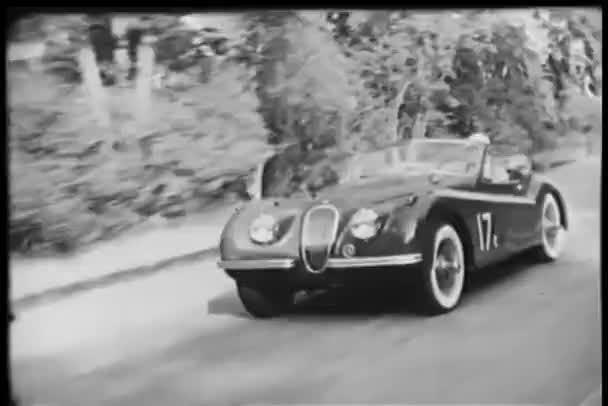 Σπορ Αυτοκίνητο Αγώνα Δρόμου — Αρχείο Βίντεο