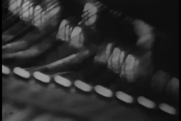Zongora Belsejét Részlete — Stock videók
