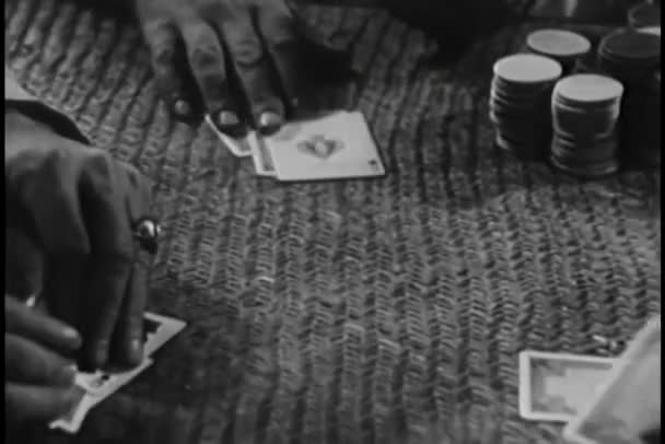 Arka Planda Kart Oyununun Kapanışı Devam Ediyor Kapat — Stok video