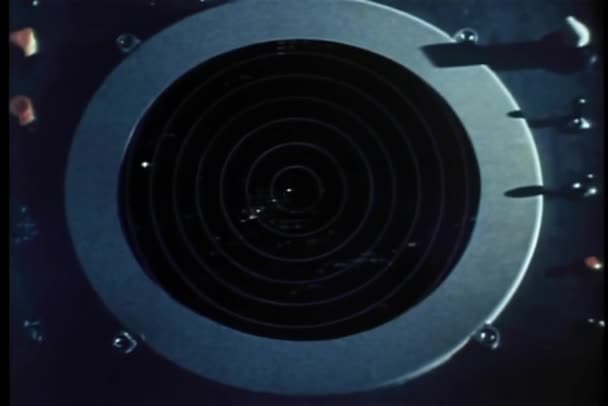 Disolver Del Radar Tráfico Aéreo Avión Militar — Vídeo de stock