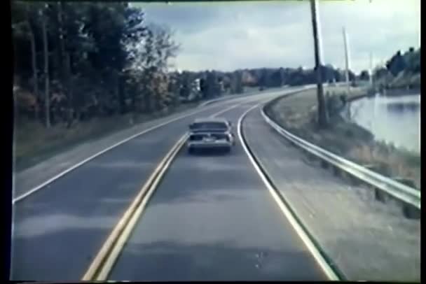 Masina Conducere Drumul Tara — Videoclip de stoc