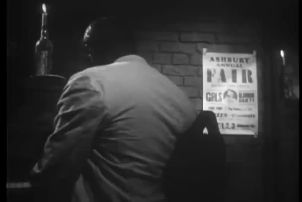 Pianista Cantando Boate Década 1940 — Vídeo de Stock