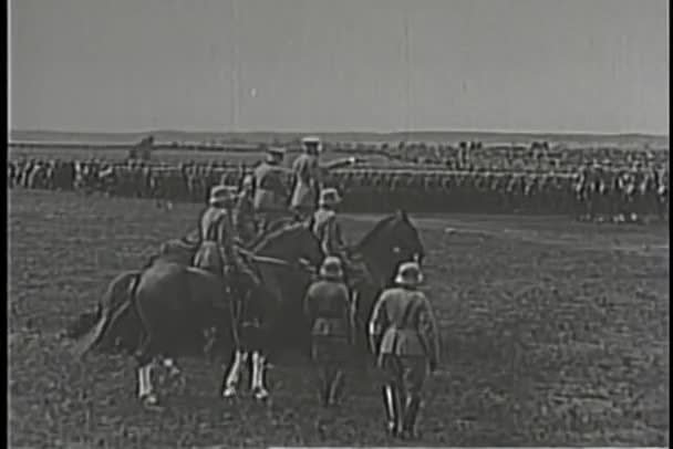 二次世界大战蒙太奇 阿道夫 希特勒和德国军队 — 图库视频影像