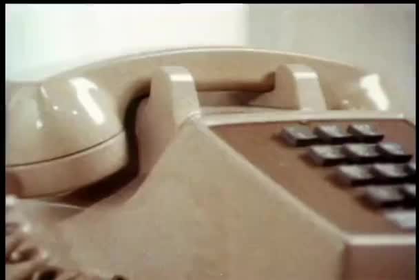 Szczelnie Góry Przycisk Dzwonka Telefonu — Wideo stockowe
