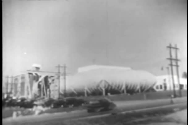 Eksterior Ditembak Terowongan Angin 1940 — Stok Video