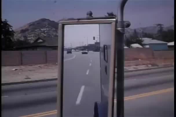 Вид Бокового Зеркала Автомобиля — стоковое видео