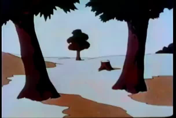 Ağaca Çarpıp Patlamanın Animasyonu — Stok video