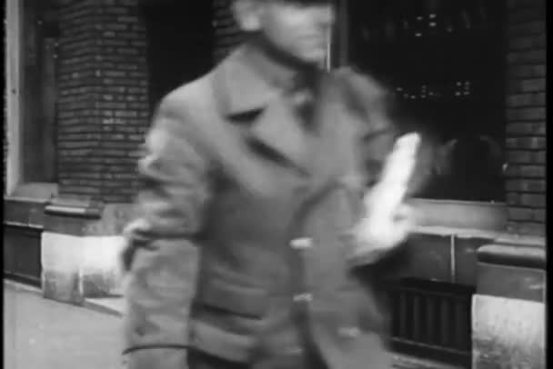 Montage Postal Workers Vintage Footage — Stock Video