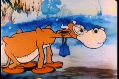 Ormanda möleyen inek, çizgi film