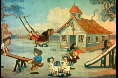 okul binası oynayan geniş çekim çocuk 