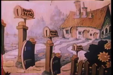 onların evine yürürken ayıların animasyon