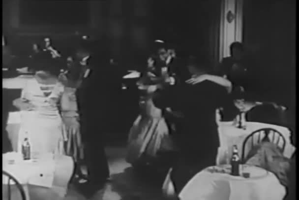 Pary Taneczne Klubie 1930 Roku — Wideo stockowe