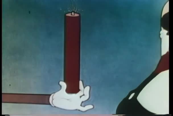 不正确地爆炸的炸药的卡通 — 图库视频影像