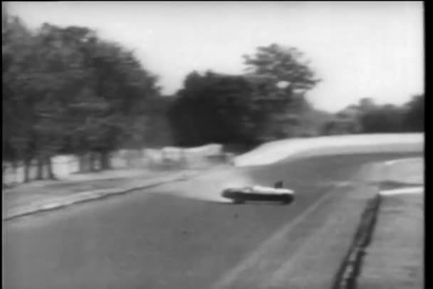 Автокатастрофі Під Час Indy 500 Індіанаполіс Motor Speedway — стокове відео
