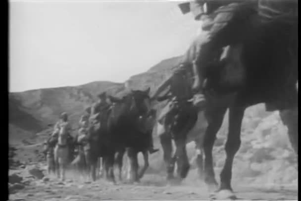 Историческая Реконструкция Иностранного Легиона Марокко — стоковое видео