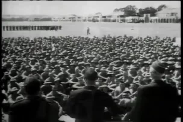 Soldaten Jubeln Auf Camp Pendleton Marinekorps Basis — Stockvideo