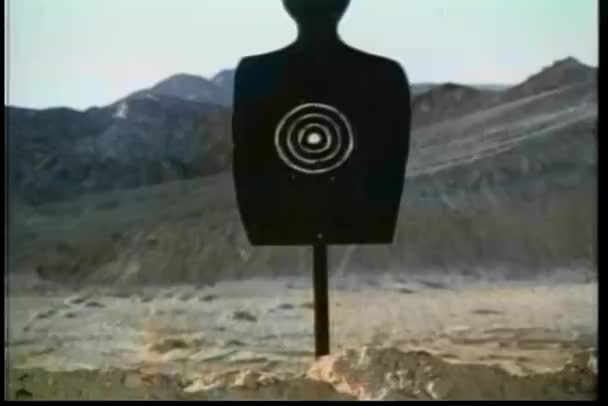 Latihan Menembak Gurun 1970An — Stok Video