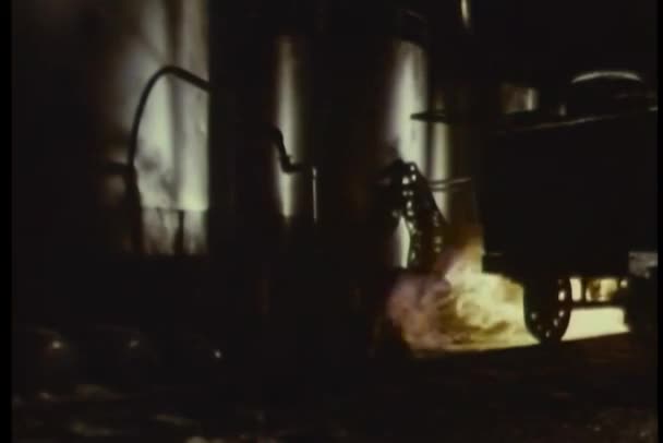Imagine Exploziei Feroviare Montage — Videoclip de stoc