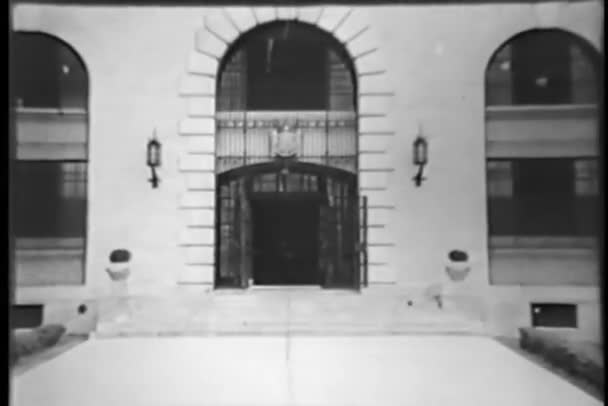 Exterior Prison Entrance — Stock Video