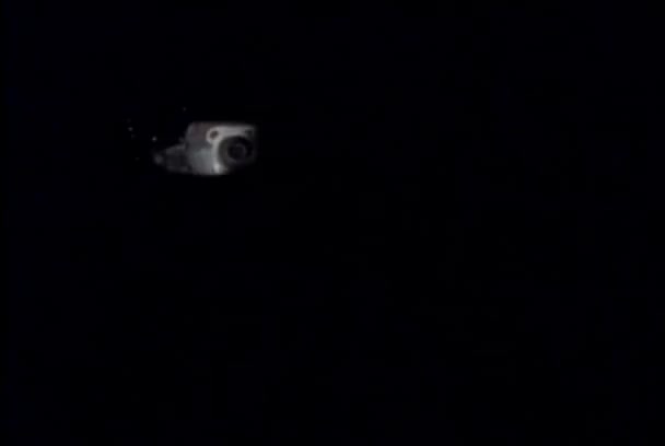航天器在太空飞行的消遣 二十世纪八十年代 — 图库视频影像