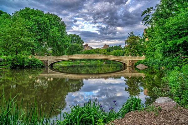 Bow Bridge Central Park New York City — Stock fotografie