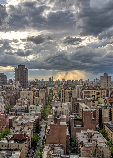 Вид Верхнего Ист Сайда Манхэттена Через Центральный Парк — стоковое фото