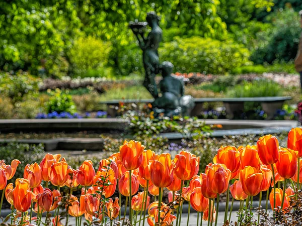 Conservatory Garden is a formal garden in the northeastern corner of Central Park, New York City