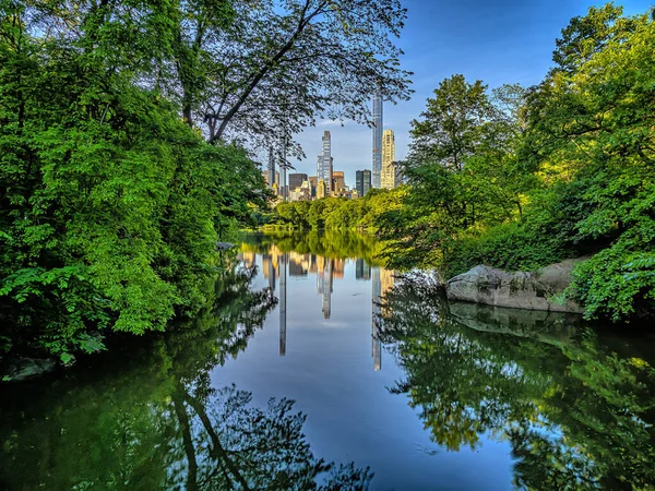 Lake Central Park New York City Manhattan — Stock Photo, Image