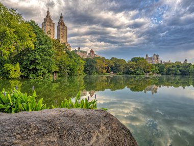 Central Park 'taki gölde, New York City, Manhattan