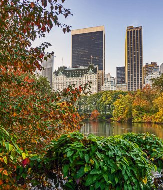 Central Park 'taki gölde, New York City, Manhattan
