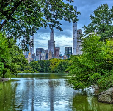 Central Park 'taki gölde, New York City, Manhattan